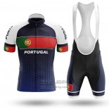 2020 Fietskleding Kampioen Portugal Blauw Groen Rood Korte Mouwen en Koersbroek