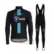 2021 Fietskleding DSM Zwart Blauw Lange Mouwen en Koersbroek