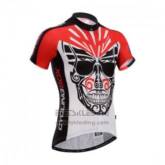 2014 Fietskleding Fox Cyclingbox Zwart en Rood Korte Mouwen en Koersbroek