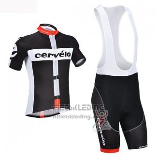 2019 Fietskleding Cervelo Zwart Wit Korte Mouwen en Koersbroek