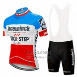 2019 Fietskleding Deceuninck Quick Step Blauw Wit Rood Korte Mouwen en Koersbroek