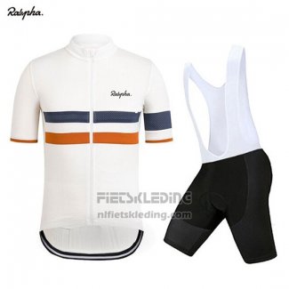 2019 Fietskleding Rapha Wit Oranje Korte Mouwen en Koersbroek