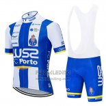 2020 Fietskleding W52-fc Porto Wit Blauw Korte Mouwen en Koersbroek