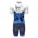 2022 Fietskleding Israel Cycling Academy Blauw Wit Korte Mouwen en Koersbroek