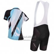 2014 Fietskleding Pearl Izumi Zwart en Azuur Korte Mouwen en Koersbroek