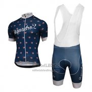 2017 Fietskleding Aquadro Lollipop Blauw Korte Mouwen en Koersbroek