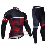 2019 Fietskleding Northwave Zwart Rood Wit Lange Mouwen en Koersbroek