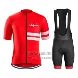 2019 Fietskleding Rapha Rood Wit Korte Mouwen en Koersbroek