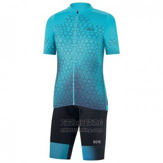 2021 Fietskleding Gore Blauw Korte Mouwen en Koersbroek