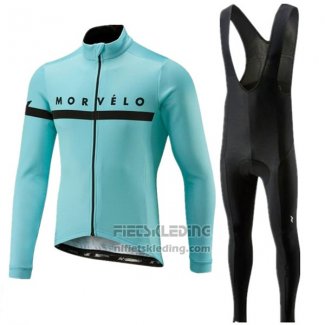 2018 Fietskleding Morvelo Blauw Korte Mouwen en Koersbroek