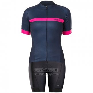 2020 Fietskleding Vrouw Bontrage Fuchsia Donker Blauw Korte Mouwen en Koersbroek