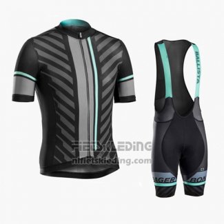 2016 Fietskleding Trek Bontrager Zwart en Grijs Korte Mouwen en Koersbroek