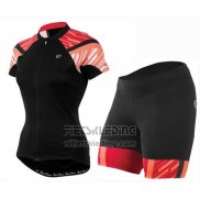 2016 Fietskleding Vrouw Pearl Izumi Rood en Zwart Korte Mouwen en Koersbroek