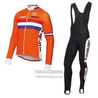 2017 Fietskleding Nederland Oranje Lange Mouwen en Koersbroek