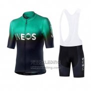 2019 Fietskleding Castelli INEOS Zwart Groen Korte Mouwen en Koersbroek