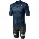 2020 Fietskleding Giro d'Italia Donker Blauw Korte Mouwen en Koersbroek