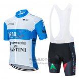 2020 Fietskleding Israel Cycling Academy Wit en Blauw Korte Mouwen en Koersbroek