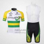 2012 Fietskleding GreenEDGE Kampioen Oostenrijk Korte Mouwen en Koersbroek