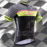 2015 Fietskleding Fox Cyclingbox Zwart en Groen Korte Mouwen en Koersbroek