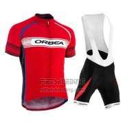 2015 Fietskleding Orbea Rood Korte Mouwen en Koersbroek