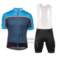 2018 Fietskleding POC Essential Road Block Blauw Korte Mouwen en Koersbroek