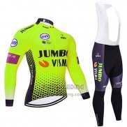 2019 Fietskleding Jumbo Visma Groen Zwart Lange Mouwen en Koersbroek