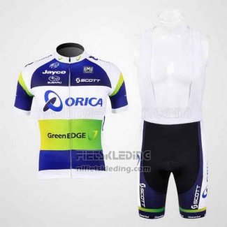 2012 Fietskleding GreenEDGE Kampioen Oceania Korte Mouwen en Koersbroek