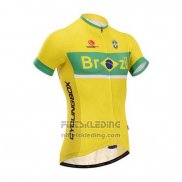 2014 Fietskleding Fox Cyclingbox Geel Korte Mouwen en Koersbroek