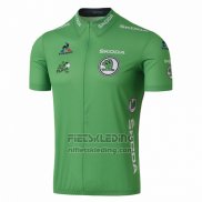 2016 Fietskleding Tour de France Groen Korte Mouwen en Koersbroek