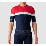 2019 Fietskleding La Passione Rood Wit Blauw Korte Mouwen en Koersbroek