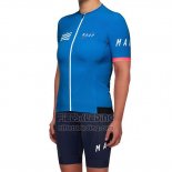 2019 Fietskleding Vrouw Maap Blauw Korte Mouwen en Koersbroek