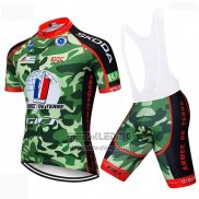 2019 Fietskleding Armee DE Terre Camouflage Korte Mouwen en Koersbroek