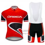 2019 Fietskleding Orbea Rood Zwart Korte Mouwen en Koersbroek