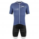 2020 Fietskleding De Marchi Blauw Korte Mouwen en Koersbroek