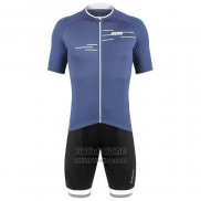 2020 Fietskleding De Marchi Blauw Korte Mouwen en Koersbroek