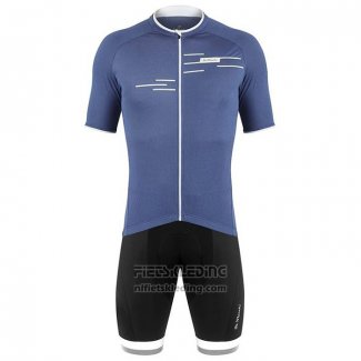 2020 Fietskleding De Marchi Blauw Korte Mouwen en Koersbroek