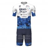 2022 Fietskleding Israel Cycling Academy Blauw Wit Korte Mouwen en Koersbroek(1)