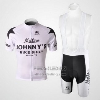 2010 Fietskleding Johnnys Zwart en Wit Korte Mouwen en Koersbroek