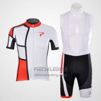 2012 Fietskleding Pinarello Rood en Wit Korte Mouwen en Koersbroek