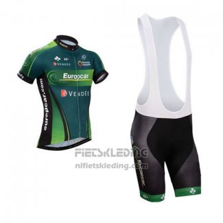 2014 Fietskleding Europcar Groen Korte Mouwen en Koersbroek