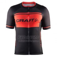 2016 Fietskleding Craft Zwart en Oranje Korte Mouwen en Koersbroek