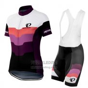 2016 Fietskleding Vrouw Pearl Izumi Zwart en Violet Korte Mouwen en Koersbroek