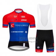 2019 Fietskleding Topforex Lapierre Rood Blauw Korte Mouwen en Koersbroek