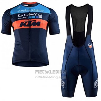 2017 Fietskleding Ktm Blauw Korte Mouwen en Koersbroek