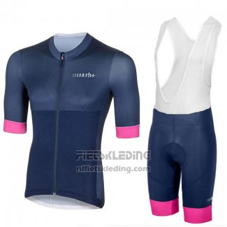 2018 Fietskleding Vrouw RH+ Donker Blauw Korte Mouwen en Koersbroek