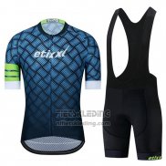 2019 Fietskleding Etixxl Blauw Korte Mouwen en Koersbroek