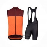 2021 Windvest Pearl Izumi Oranje Korte Mouwen en Koersbroek