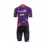 2022 Fietskleding Burgos Bh Violet Fuchsia Korte Mouwen en Koersbroek