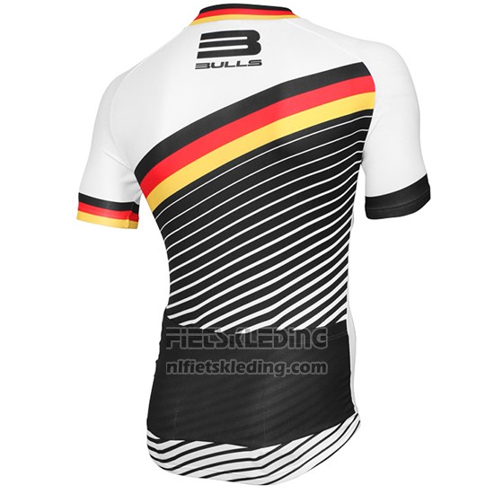 2015 Fietskleding Bulls Wit en Zwart Korte Mouwen en Koersbroek