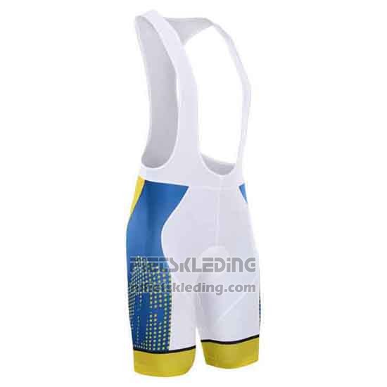 2015 Fietskleding Hincapie Blauw en Geel Korte Mouwen en Koersbroek